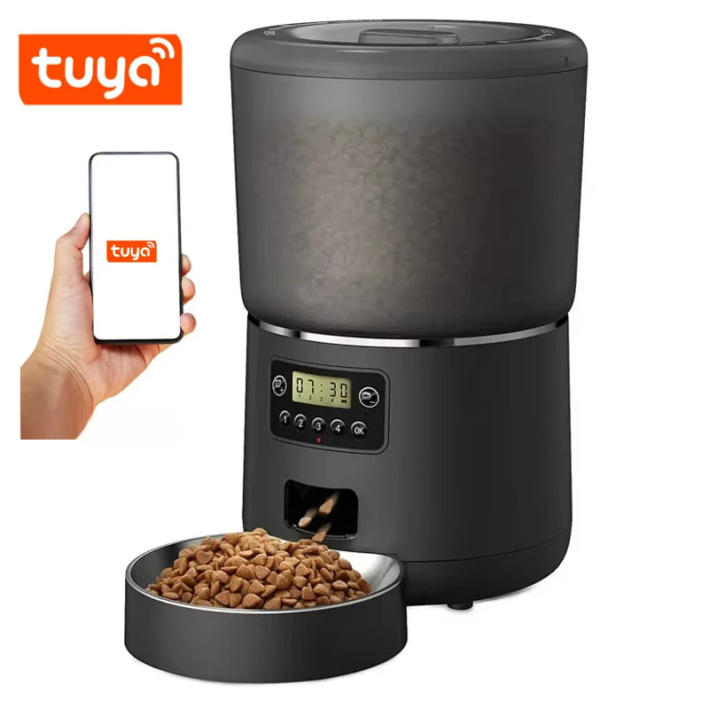 4L Automatic Smart Pet Food Dispenser - Wifi and App Controlled